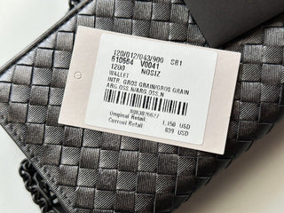 NWT $1150 Мини-сумка на плечо Bottega Veneta Leathers Intrecciato Серая 610664 