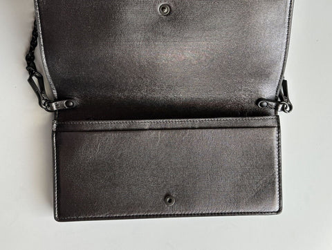 NWT $1150 Мини-сумка на плечо Bottega Veneta Leathers Intrecciato Серая 610664 