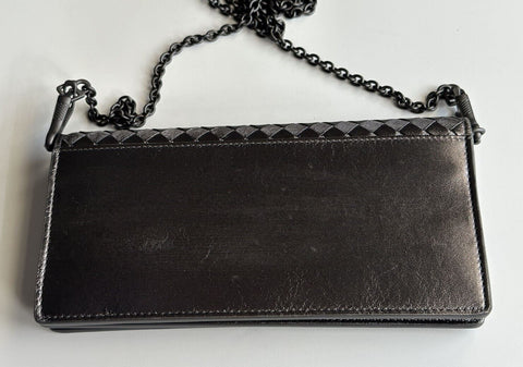 NWT $1150 Мини-сумка на плечо Bottega Veneta Leathers Intrecciato Серая 610664 