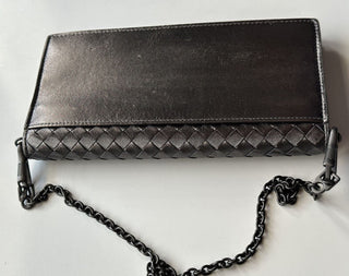 NWT $1150 Мини-сумка на плечо Bottega Veneta Leathers Intrecciato Серая 610664 