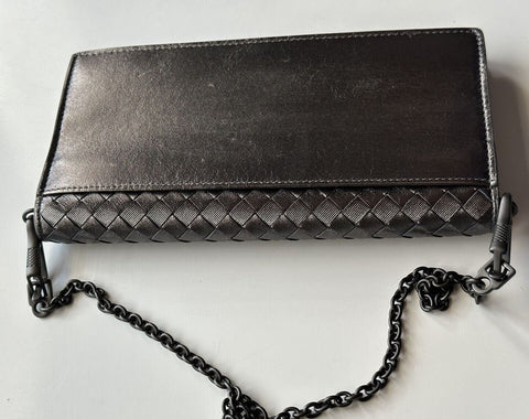 NWT $1150 Мини-сумка на плечо Bottega Veneta Leathers Intrecciato Серая 610664 