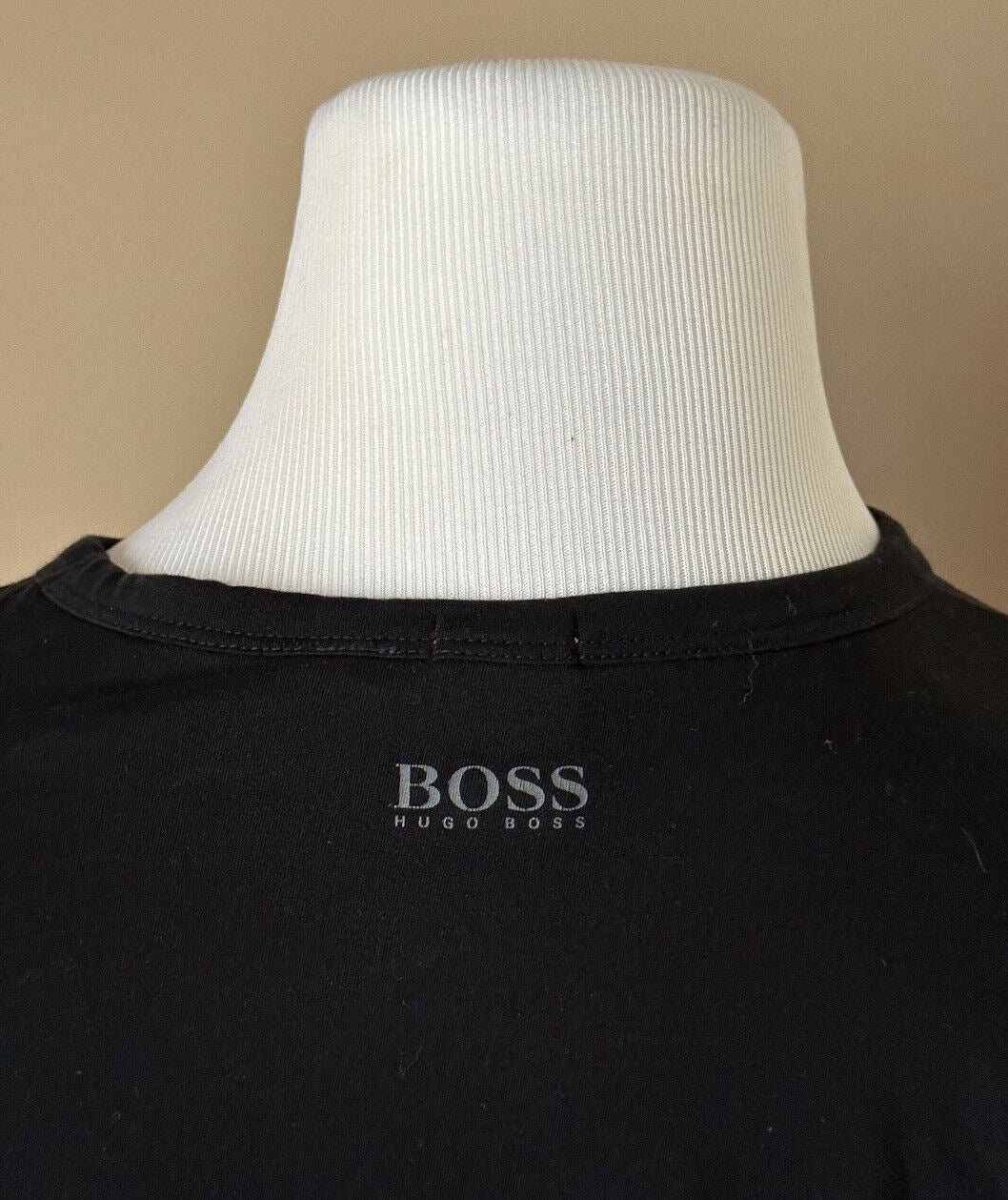 Hugo Boss Logo Herren Modern Fit Cotton Black Langarm-T-Shirts L