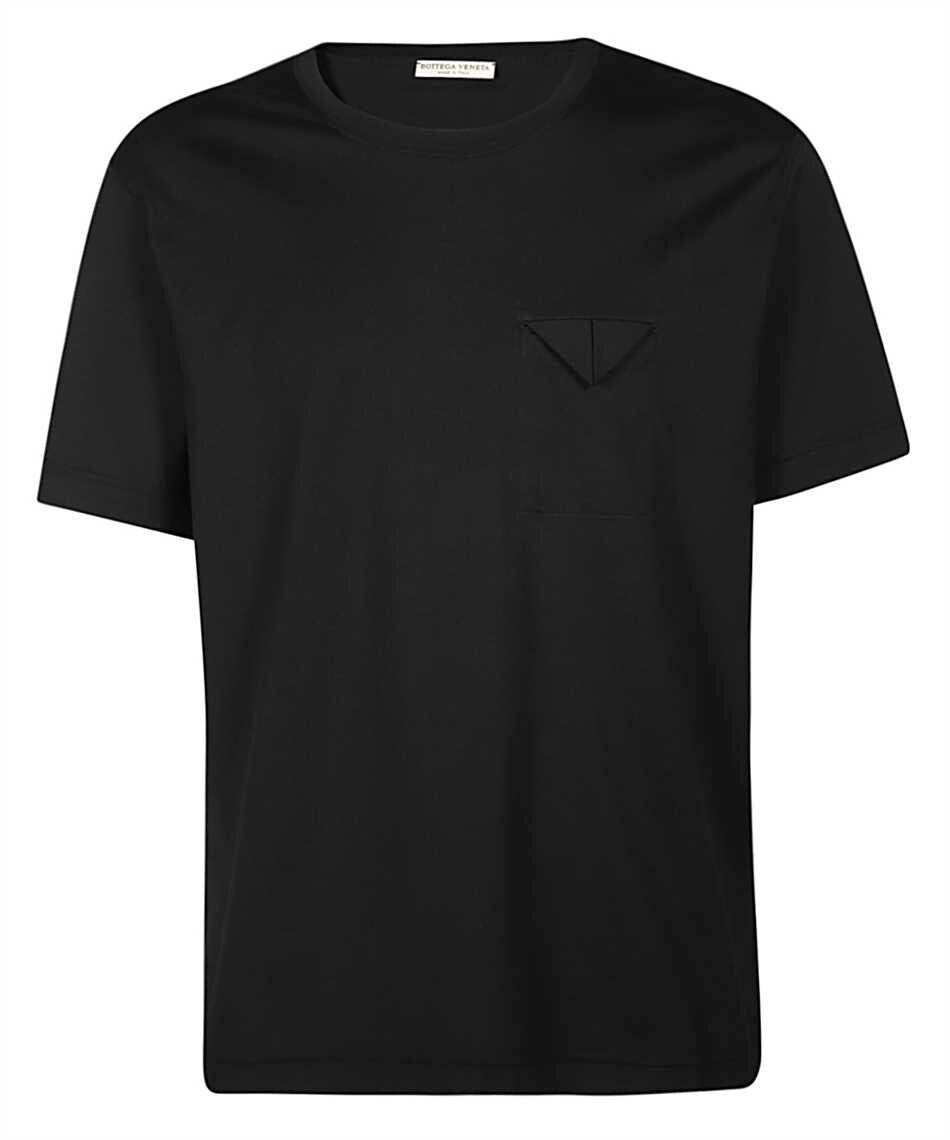 Neu mit Etikett: 440 $ Bottega Veneta Herren-T-Shirt aus schwarzem Jersey mit Tasche M (48 Euro) IT 595835