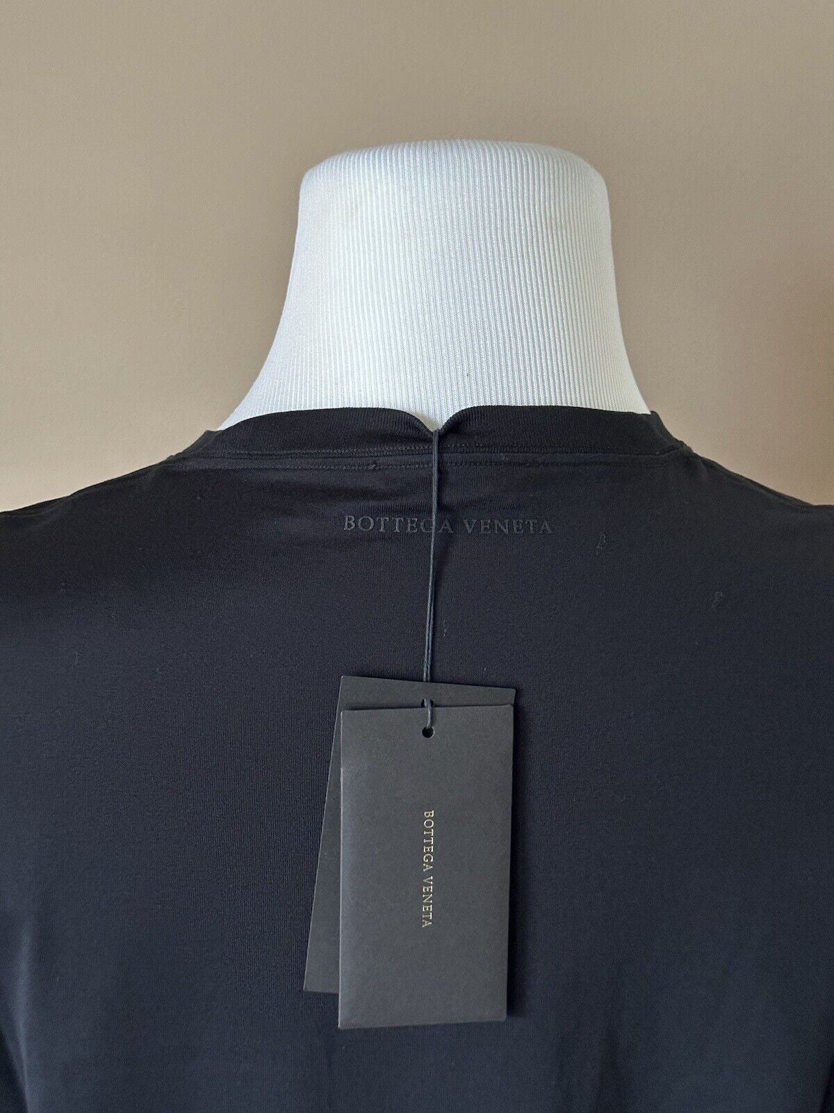 Neu mit Etikett: 440 $ Bottega Veneta Herren-T-Shirt aus schwarzem Jersey mit Tasche M (48 Euro) IT 595835