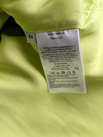 NWT 1650 долларов США Bottega Veneta Рубашка с принтом Parachute Seagrass L (52 евро) IT 661531