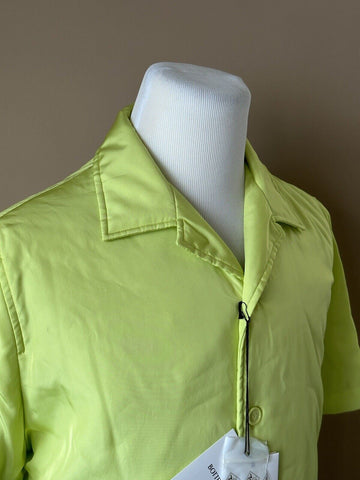 NWT 1650 долларов США Bottega Veneta Рубашка с принтом Parachute Seagrass L (52 евро) IT 661531