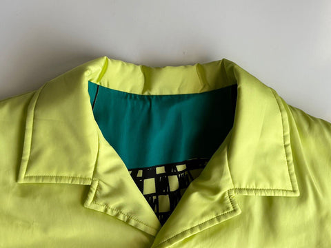 NWT 1650 долларов США Bottega Veneta Рубашка с принтом Parachute Seagrass L (52 евро) IT 661531