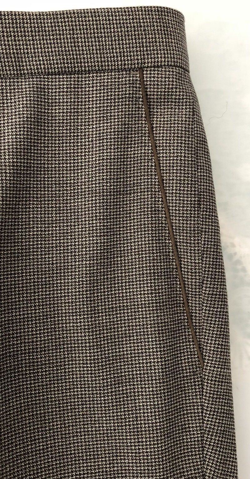 245 $ Boss Hugo Boss Giro2 Braune Anzughose für Herren, Größe 34 US, Wolle 