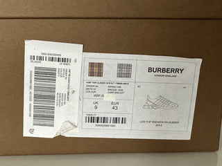 NIB $850 Burberry Стеганые кожаные кроссовки цвета бисквита 10 США (43 ЕС) 8060225 IT 