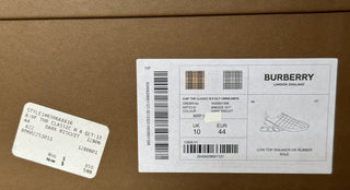 NIB $850 Burberry Стеганые кожаные кроссовки цвета бисквита 11 США (44 ЕС) 8060225 IT 
