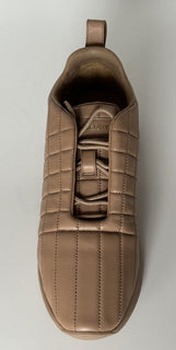 NIB $850 Burberry Стеганые кожаные кроссовки цвета бисквита 13 США (46 ЕС) 8060225 IT 