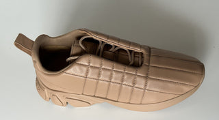 NIB $850 Burberry Стеганые кожаные кроссовки цвета бисквита 13 США (46 ЕС) 8060225 IT 
