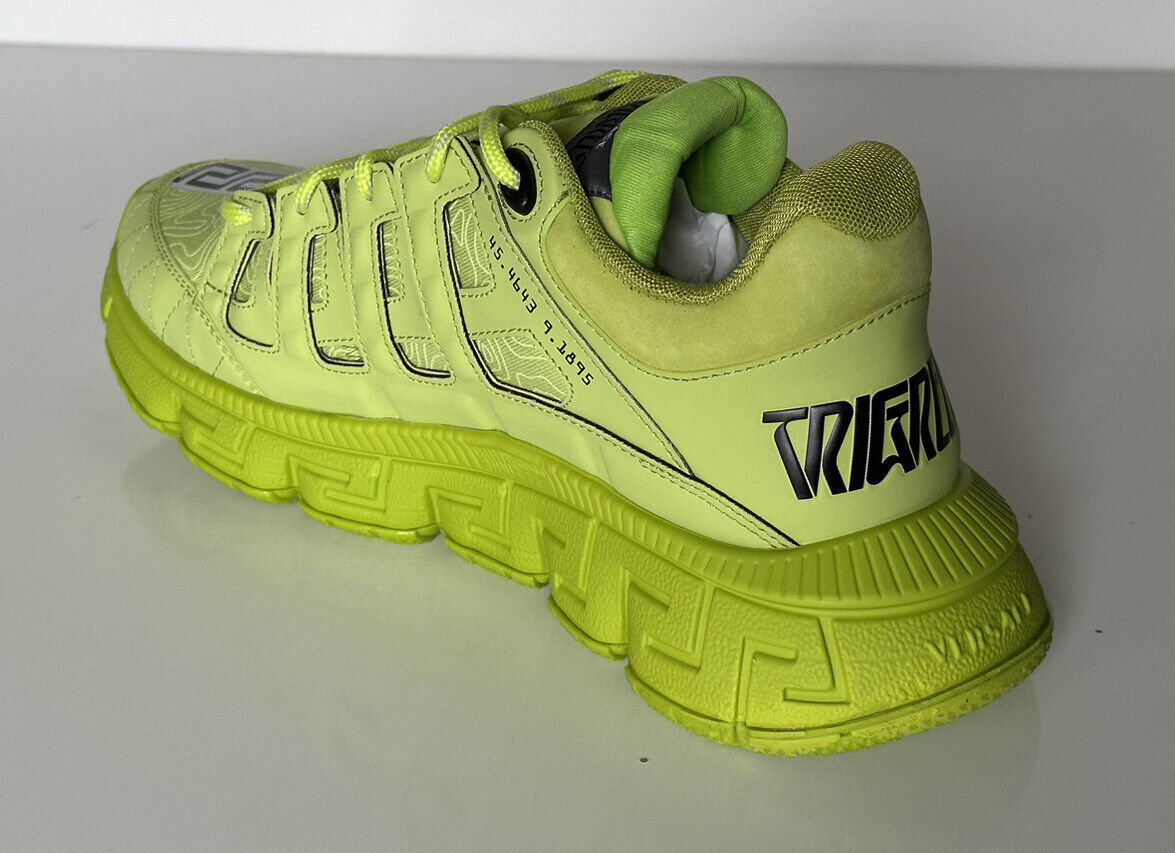 NIB $895 Versace Trigreca Chain Reaction Sneakers Citron 10,5 (43,5) IT DSU8094 