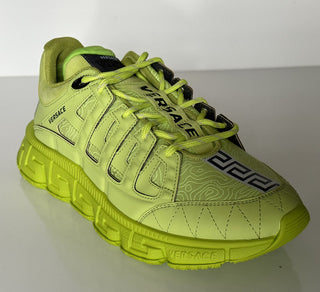NIB $895 Кроссовки Versace Trigreca Chain Reaction Citron 11 US (44) IT DSU8094 
