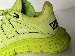 NIB $895 Versace Trigreca Chain Reaction Sneakers Citron 11,5 (44,5) IT DSU8094 