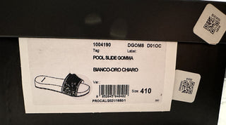 NIB 425 долларов США Versace Босоножки-шлепанцы Medusa Head White 11 US (41 EU) DSR262CN IT 
