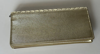 NWT 1150 долларов США Bottega Veneta Leathers Intrecciato Мини-сумка на плечо, золото 510564 IT 