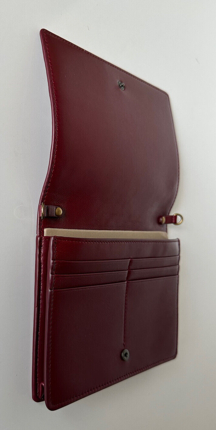 NWT 1150 $ Bottega Veneta Leathers Intrecciato Mini Umhängetasche Rot 508752 IT 
