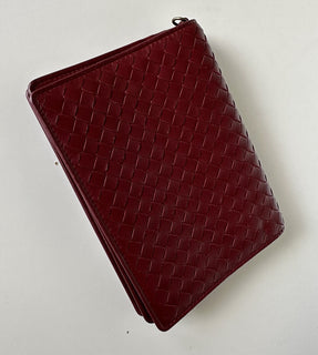 NWT $1150 Мини-сумка через плечо Bottega Veneta Leathers Intrecciato Красная 508752 IT 