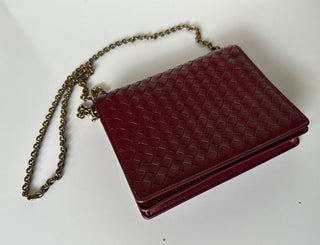 NWT $1150 Мини-сумка через плечо Bottega Veneta Leathers Intrecciato Красная 508752 IT 