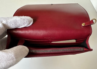 NWT $1150 Мини-сумка через плечо Bottega Veneta Leathers Intrecciato Красная 508752 IT 
