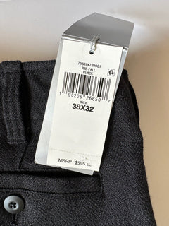 NWT $595 Ralph Lauren Purple Label Повседневные брюки с карманами Черные 38/32 Сделано в Италии 