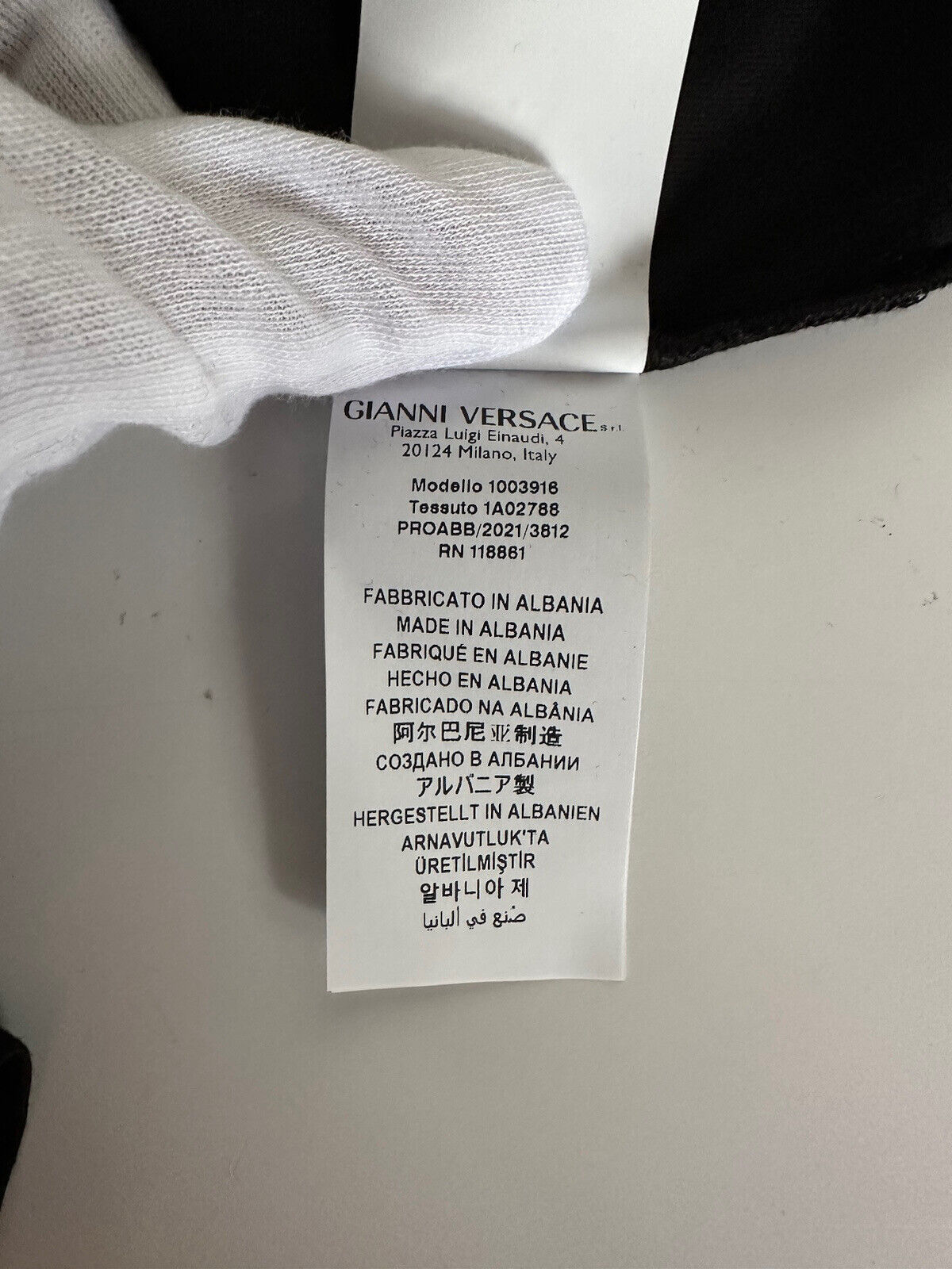 NWT $450 Versace Черная футболка из джерси с принтом Medusa Mitchel Fit L 1003916