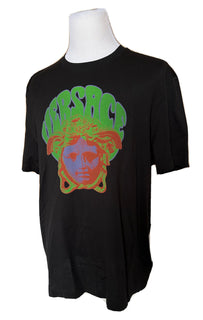 NWT $450 Versace Medusa Printed Black Mitchel Fit Jersey T-Shirt L 1003916