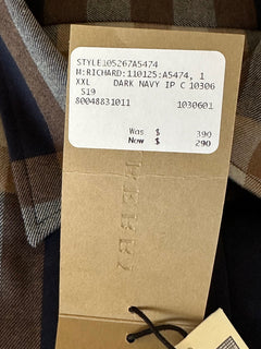Мужская хлопковая рубашка на пуговицах Burberry Richard, размер 2XL, 390 долларов (NWT) 8994883