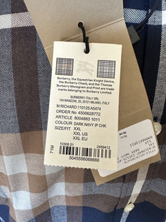 Мужская хлопковая рубашка на пуговицах Burberry Richard, размер 2XL, 390 долларов (NWT) 8994883