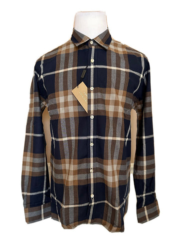 NWT $390 Burberry Men's Richard Cotton Button-Up Shirt 2XL 8994883