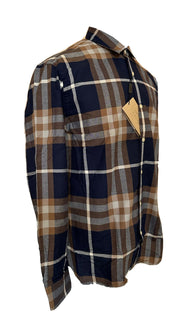 Мужская хлопковая рубашка на пуговицах Burberry Richard, размер 2XL, 390 долларов (NWT) 8994883