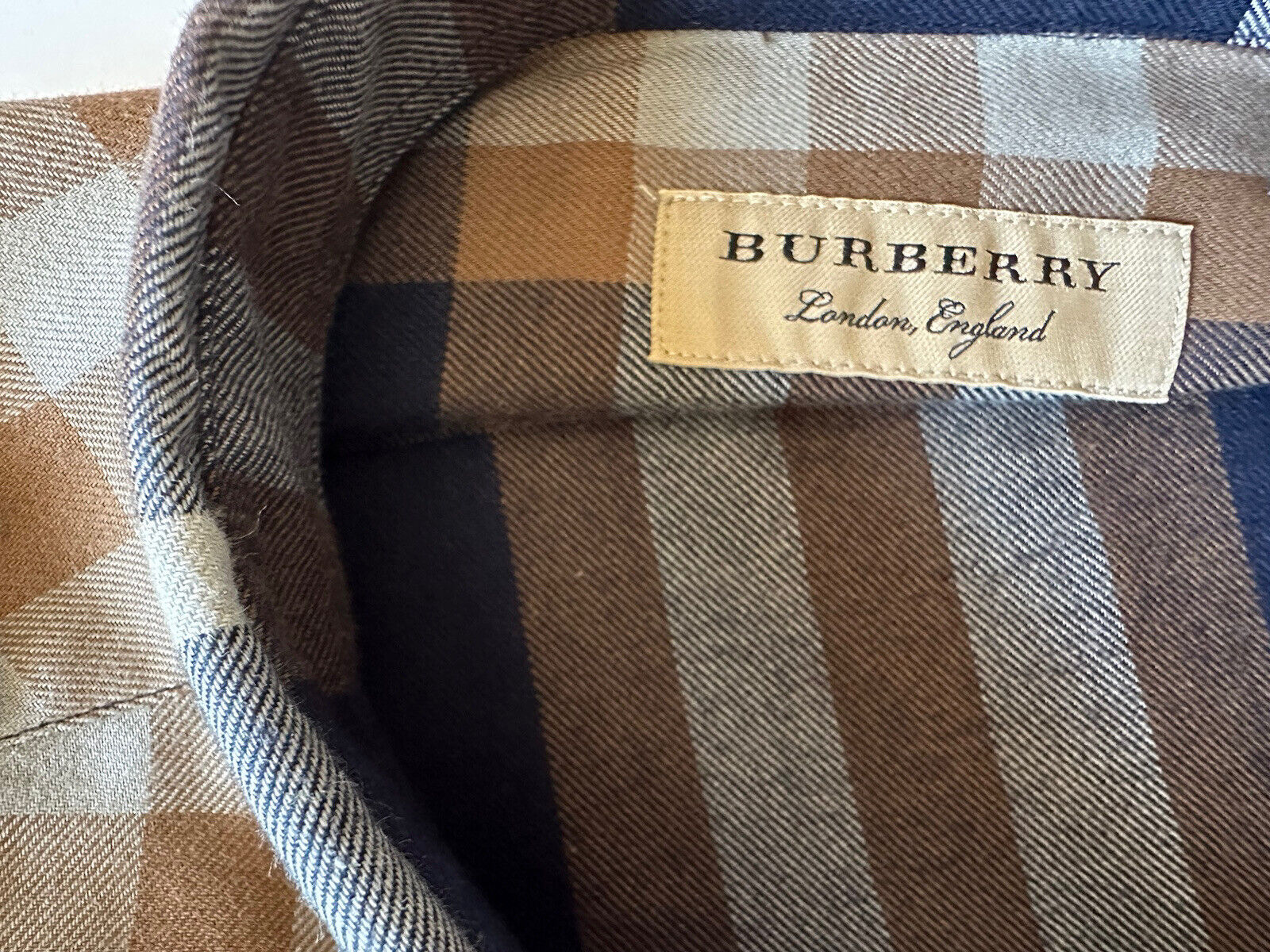 Neu mit Etikett: 390 $ Burberry Herren-Hemd Richard Cotton Button-Up 2XL 8994883