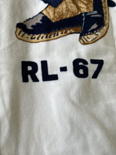 Пляжное полотенце Polo Bear от Ralph Lauren Bear, белое/синее, 35x66 