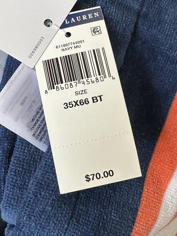 Polo Bear by Ralph Lauren Bär Strandtuch Weiß/Blau 35x66 