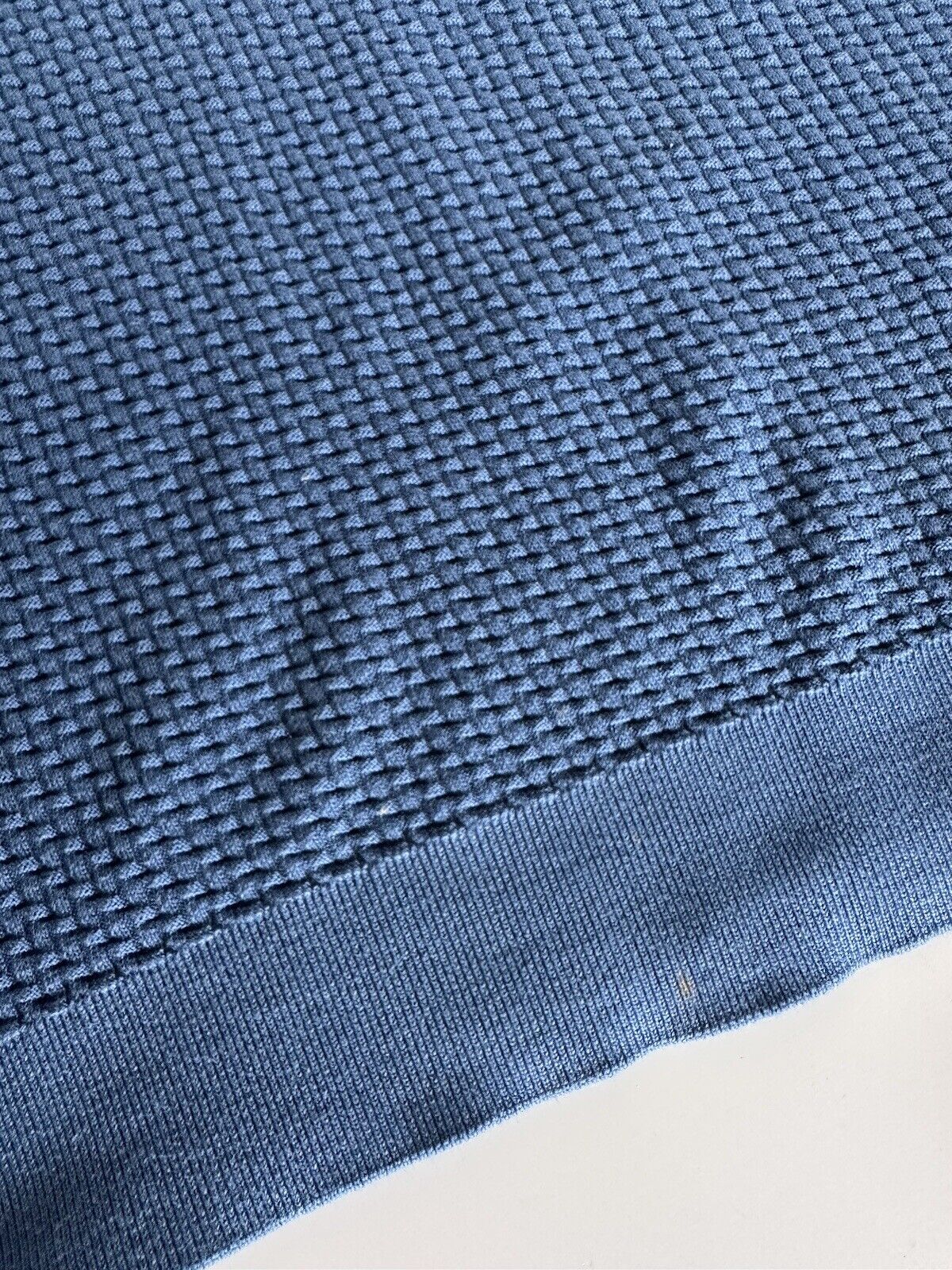 Emporio Armani Men's Blue Cotton Sweater 2XL