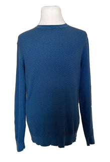 Мужской синий хлопковый свитер Emporio Armani 2XL 