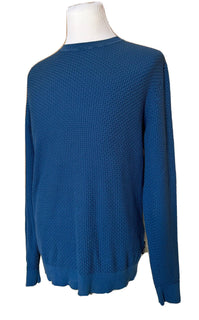 Мужской синий хлопковый свитер Emporio Armani 2XL 