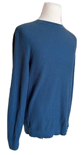 Мужской синий хлопковый свитер Emporio Armani 2XL 