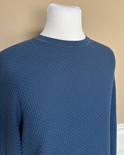Мужской синий хлопковый свитер Emporio Armani 2XL 