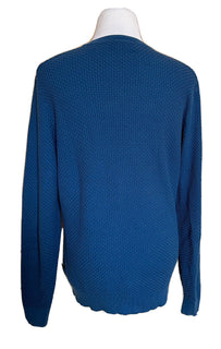Мужской синий хлопковый свитер Emporio Armani 2XL 