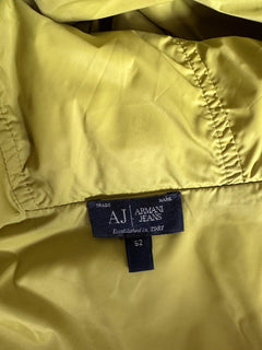 Armani Jeans Двусторонняя серо-желтая двусторонняя куртка-пуховик с капюшоном, большая (52) 