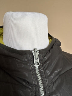 Armani Jeans Двусторонняя серо-желтая двусторонняя куртка-пуховик с капюшоном, большая (52) 