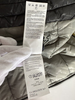 Armani Jeans Двусторонняя серо-желтая двусторонняя куртка-пуховик с капюшоном, большая (52) 
