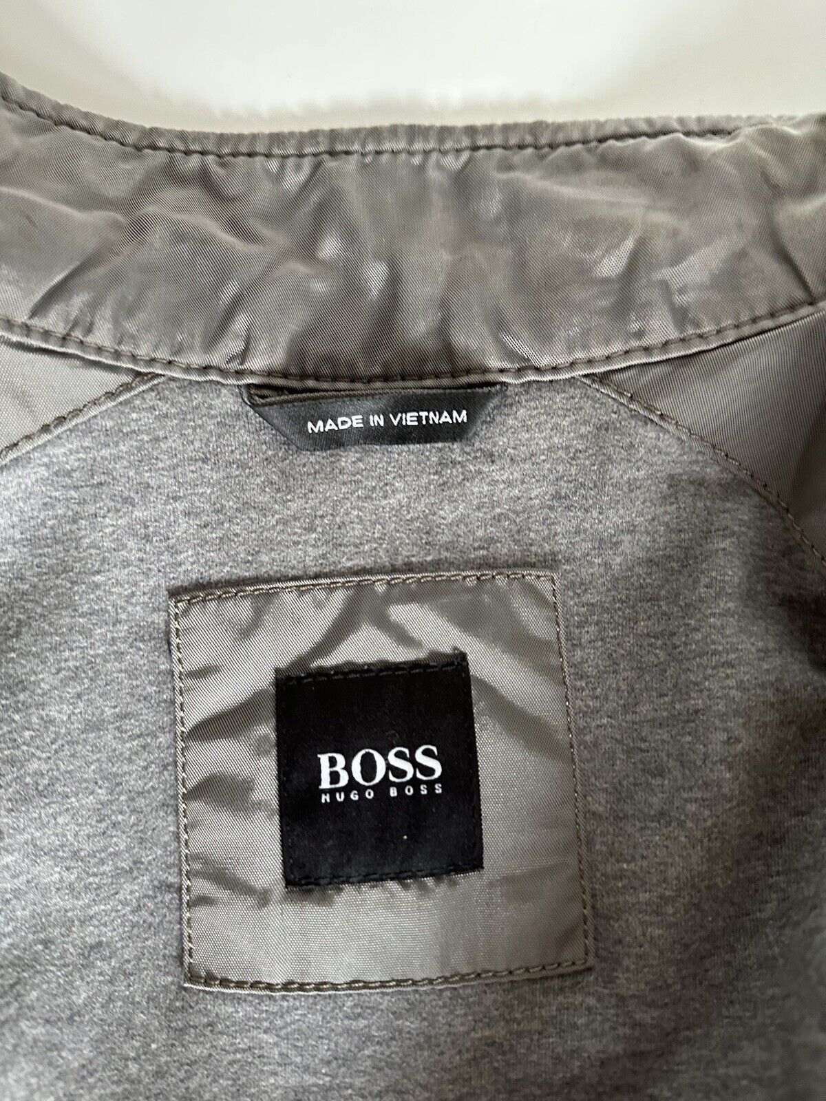 Дождевик Boss Hugo Boss Black Label, серый, размер 38R, США