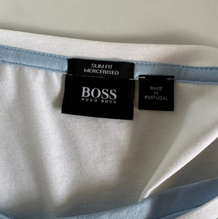 Boss Hugo Boss Black Label V-neck White Cotton T-shirt XL - Slim Fit