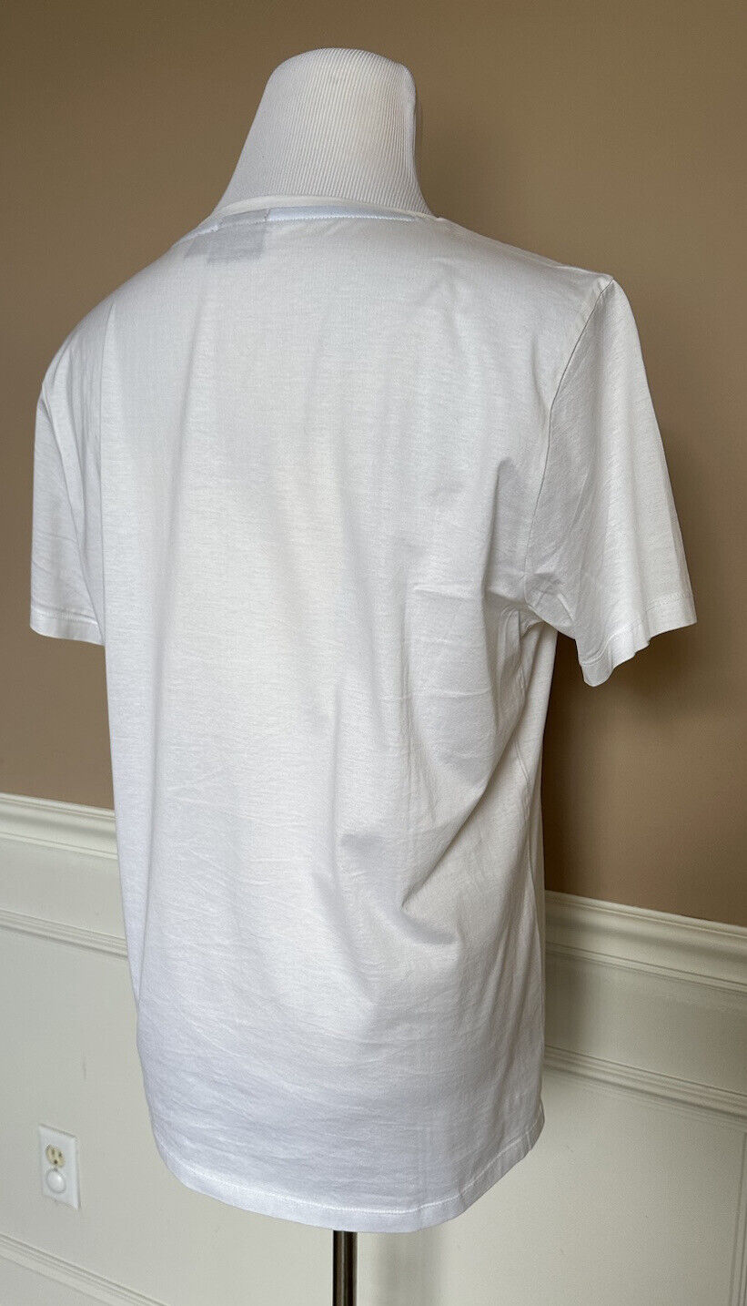Boss Hugo Boss Black Label V-образный вырез Белая хлопковая футболка XL - Slim Fit 