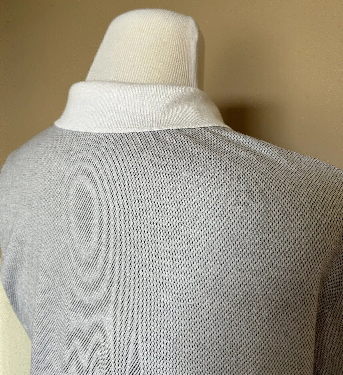 Бело-синяя рубашка-поло с короткими рукавами Boss Hugo Boss Black Label L (подходит как SM)