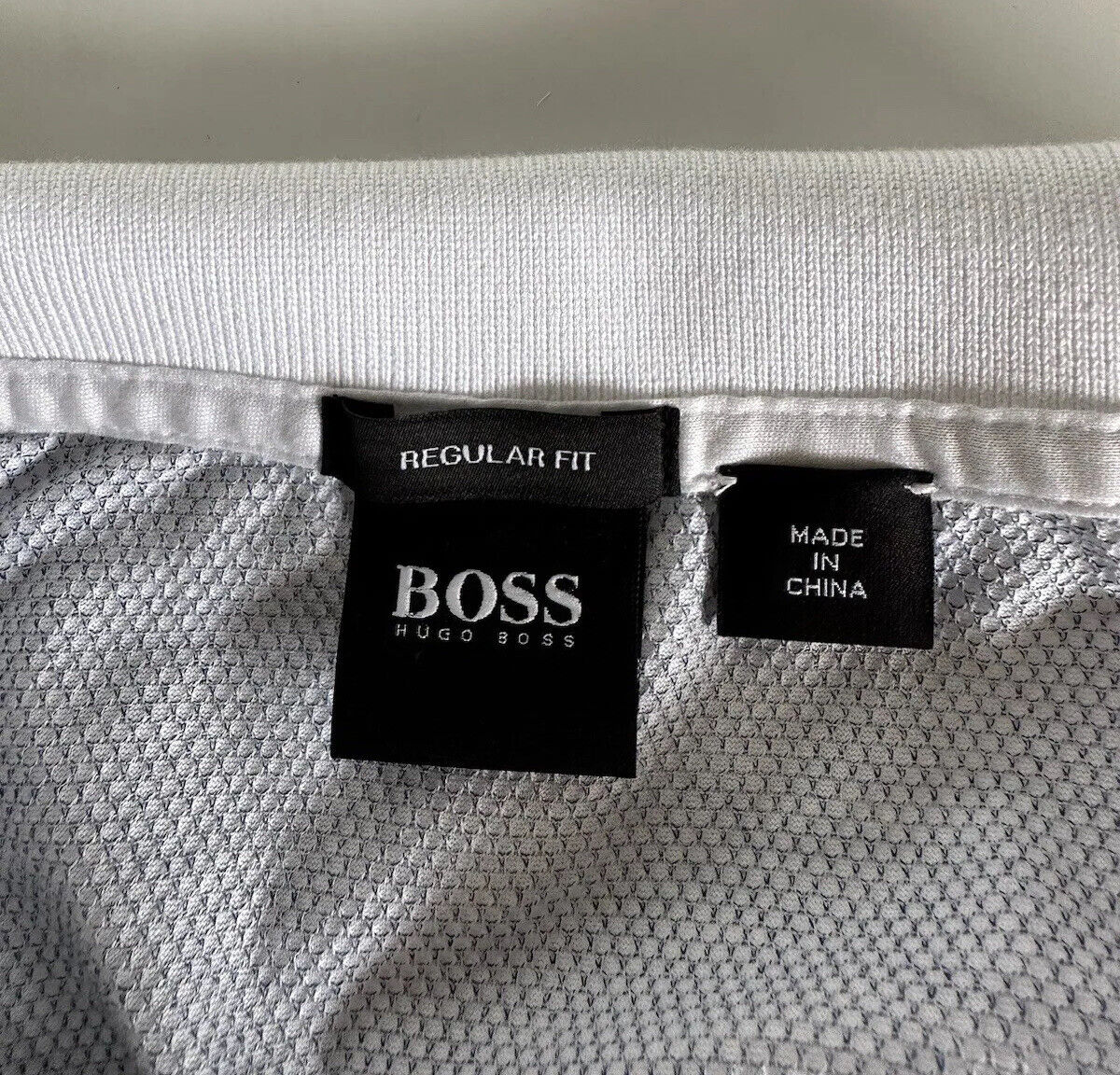 Boss Hugo Boss Black Label Whit/Blue Kurzarm-Poloshirt L (passt wie SM)