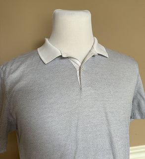 Boss Hugo Boss Black Label Whit/Blue Kurzarm-Poloshirt L (passt wie SM)